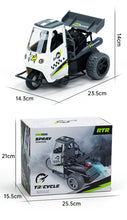 Load image into Gallery viewer, S810 1:16 Mini High Speed S810 22km/h 1/16 2.4G RC Tricycle Motorcycle LED Light Spray Stunt Vehicles Car Full Proportional High Speed Differential Models
