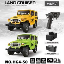 Load image into Gallery viewer, Toyota Land Cruiser HG4-50 1/16 scale 2.4G RC Car (No sound and smoke)