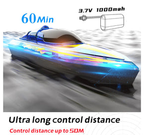 Flytec V555 High speed 15km/h RC Boat with colourful lights