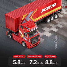 Load image into Gallery viewer, Wltoys 6408 1:64 Mini 4WD RC Container Truck Drift 2.4G