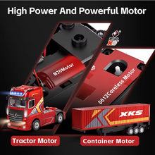 Load image into Gallery viewer, Wltoys 6408 1:64 Mini 4WD RC Container Truck Drift 2.4G