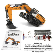 Load image into Gallery viewer, 970 RC Mini Excavator with Alloy tracks 1/50 Scale