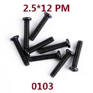 WL 0103 for 124018 2.5 * 16PM Cross Pan Head Screw Group (8 pcs)