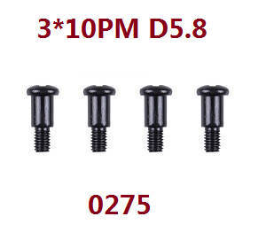 WL 0275 3*10PM half tooth screw assembly for 104009 4pc pack