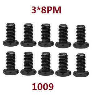 WL 1009 Cross Round Head Machine Screw M3*8 (10 pcs)