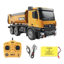 Load image into Gallery viewer, Huina RC 2.4G Dump Truck 1573 scale 1:14 10 channel