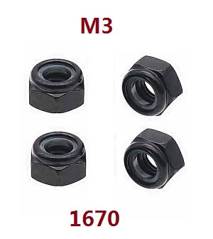 WL 1670 M3 Lock Nut (4 pcs)
