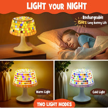Load image into Gallery viewer, DIY Mosiac Lamps arts &amp; crafts rechargeable USB gifts STEM toys for kids and adults