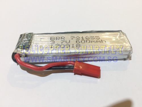 Lipo 3.7V 600mah Battery red JST 8807W C