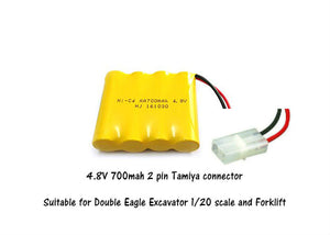 Ni-Cd 4.8V 700mah battery 2 pin Tamiya connector N1