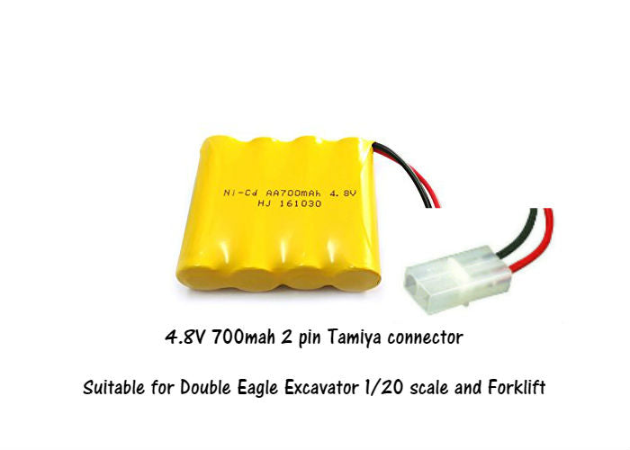 Ni-Cd 4.8V 700mah battery 2 pin Tamiya connector N1