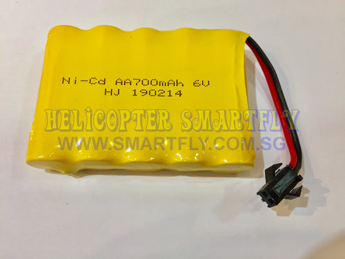 Ni-Cd 6.0V 700mah battery black SM connector N1