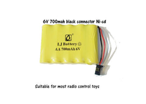 Ni-Cd 6.0V 700mah battery black connector R23 N1