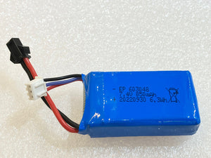 7.4V 850mah black connector Lipo battery for WL 184011 30km/h