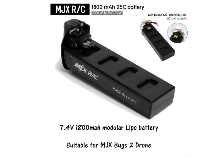 Lipo 7.4V 1800mah Battery XT30 Bugs 2 D