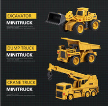 Load image into Gallery viewer, 8028A scale 1:64 Mini RC construction trucks