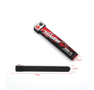 iFlight A65 Fullsend 1S HV 300mAh 40C Lipo Battery-PH2.0 (5pcs/pack)