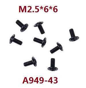 WL A949-43 ST2.5 * 6PW M6 Screw Assembly (8 pcs) for 104009