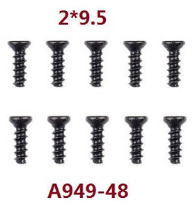 WL A949-48 Countersunk Head Tapping  Screws 2 x 9.5 (5 pcs)