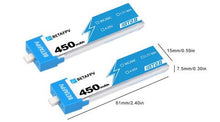 Load image into Gallery viewer, BetaFPV BT2.0 450mAh 1S 30C Battery (4 pcs)