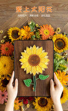 Load image into Gallery viewer, DIY Sunflower Arts &amp; Crafts String Art with LEDs