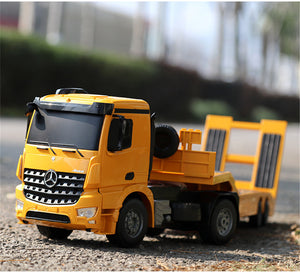Double Eagle E562-003 RC Car 1:20 2.4Ghz Radio Control Mercedes Truck and Flatbed Trailer