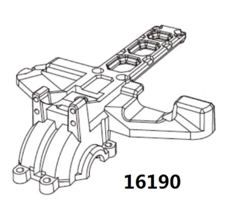 MJX spare part no. 16190 Rear Upper Gearbox Covers (1 pc)