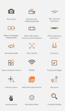 Load image into Gallery viewer, KF102 Max with drone case obstacle avoidance 4K camera with gimbal GPS