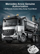 Load image into Gallery viewer, Mercedes-Benz Arocs Dump Truck E590-003 1:20 scale 2.4G with Phone App Bluetooth control