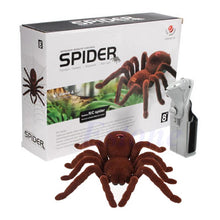 Load image into Gallery viewer, Remote Control Spider Soft Scary Plush Creepy Infrared RC Tarantula