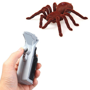 Remote Control Spider Soft Scary Plush Creepy Infrared RC Tarantula