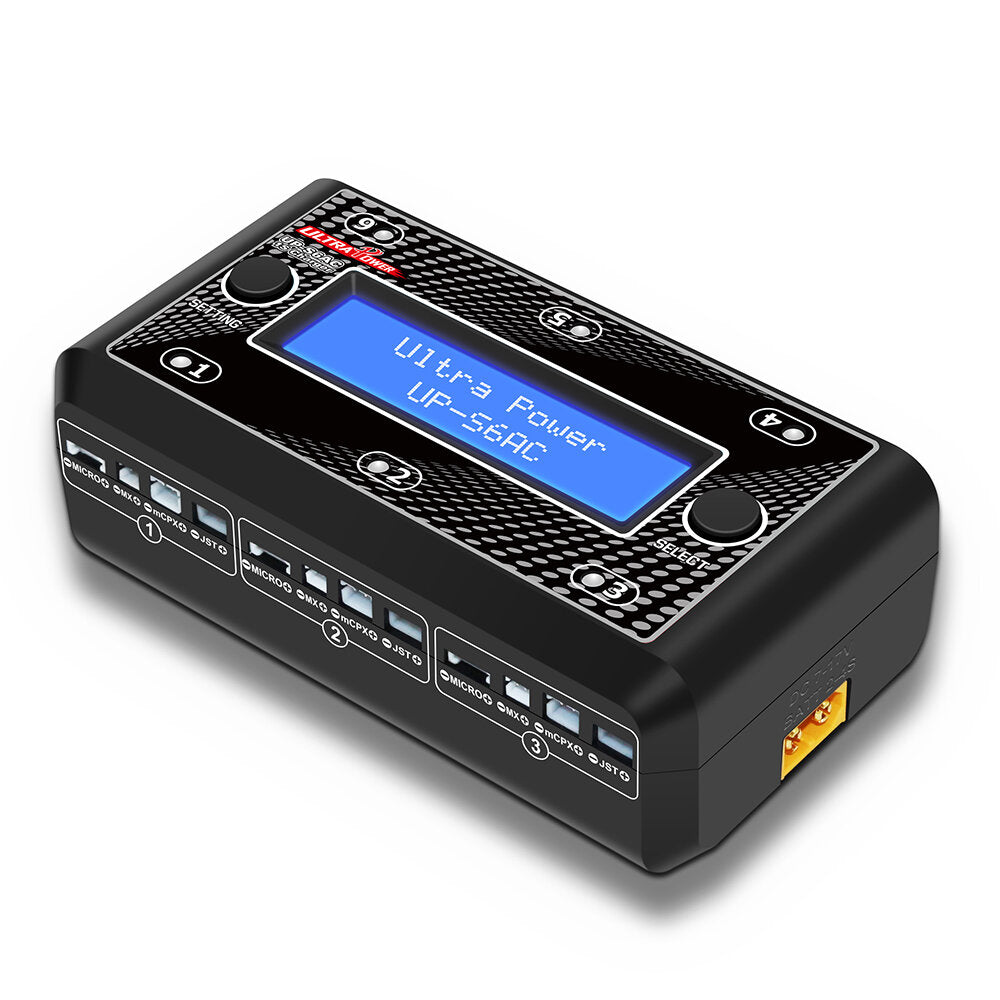 Ultra Power UP-S6AC Charger for Lipo, Ni-cd, Li-ion batteries UP-S6AC 6x4.35W 1S AC/DC LiPO/LiHV Battery Charger With Micro MX mCPX JST