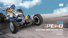 Load image into Gallery viewer, WL Toys 124017 Ver 2 Brushless Motor 75km RC buggy 4WD 2.4G