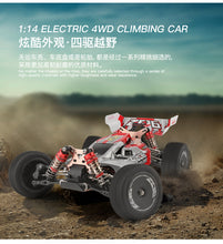 Load image into Gallery viewer, WL Toys 1/14 scale 144001 60km/hr RC buggy 4WD 2.4G