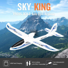 Load image into Gallery viewer, WLToys F959s RC Glider Sky King 3 Ch Ready to Fly (RTF) Airplane