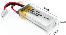 Load image into Gallery viewer, WL F959s Lipo Battery 7.4V 300mah Losi connector D