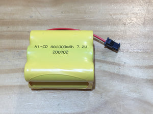 Ni-Cd 7.2V 1000mah (3x2) battery black connector Huina Crane N2