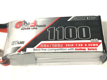 Load image into Gallery viewer, Gaoneng  GNB 2s Lipo 7.6V 1100mah Battery XT30 connector 50c/100c D