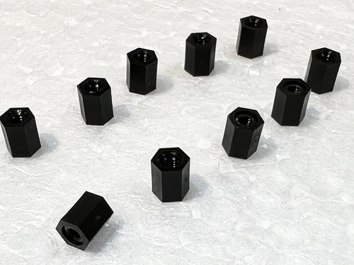 M2 * 5 Nylon Hex Spacers (10 pcs)